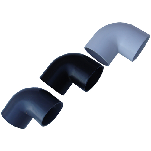50 mm PVC 90 Degree Jacuzzi Pool Fitting Black-Bag of 100